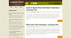 Desktop Screenshot of language-tutorial.com