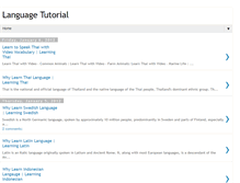 Tablet Screenshot of language-tutorial.com